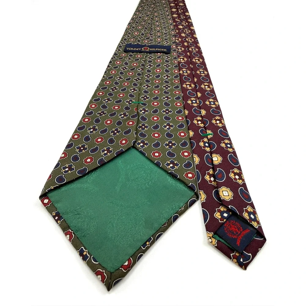 Vintage Tommy Hilfiger 100% Italian Silk Tie 4